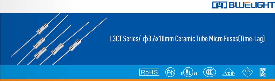 L3CT系列/Φ3.6X10陶瓷管延时保险丝(图1)
